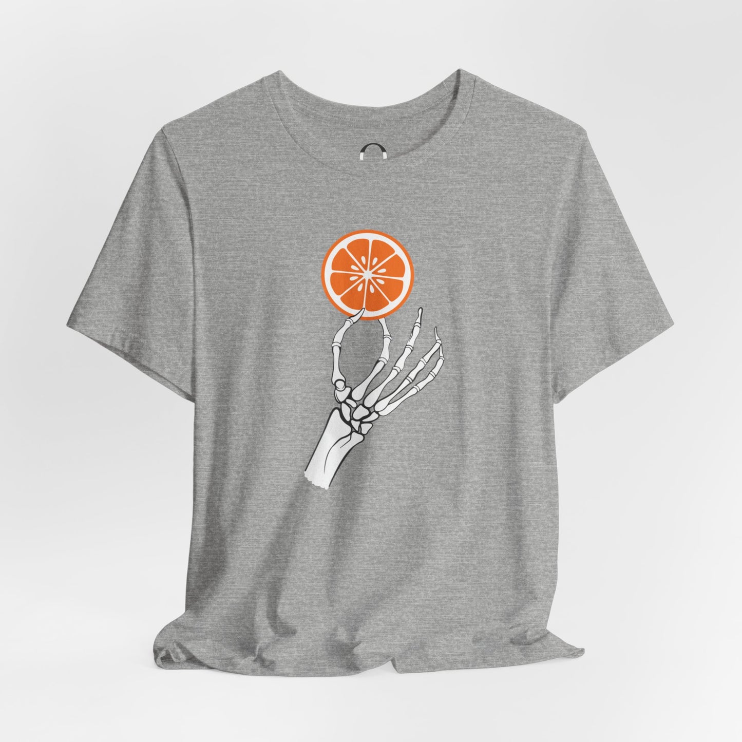 Skeleton Hand Holding An Orange Slice Tee