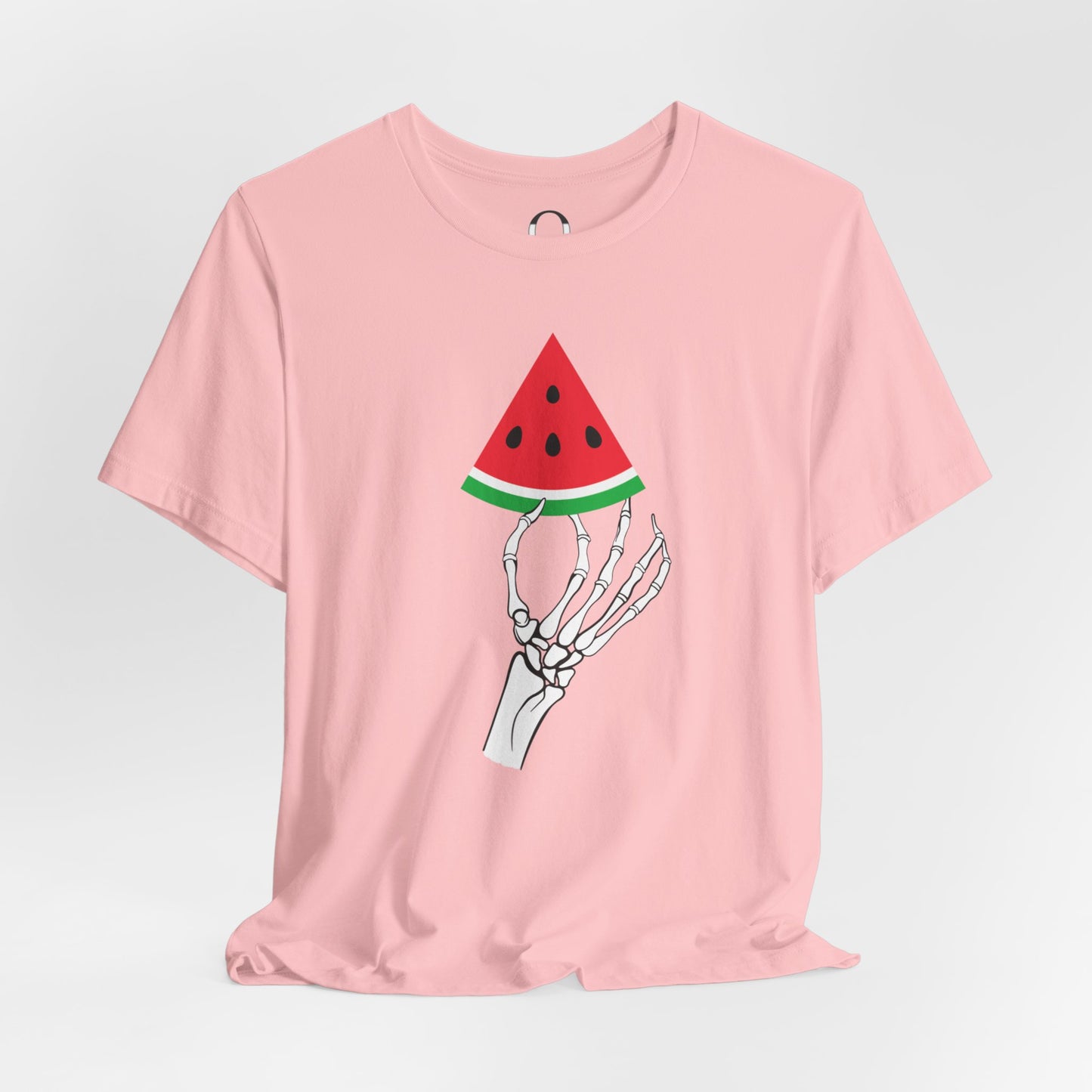 Skeleton Hand Holding A Watermelon Slice Tee