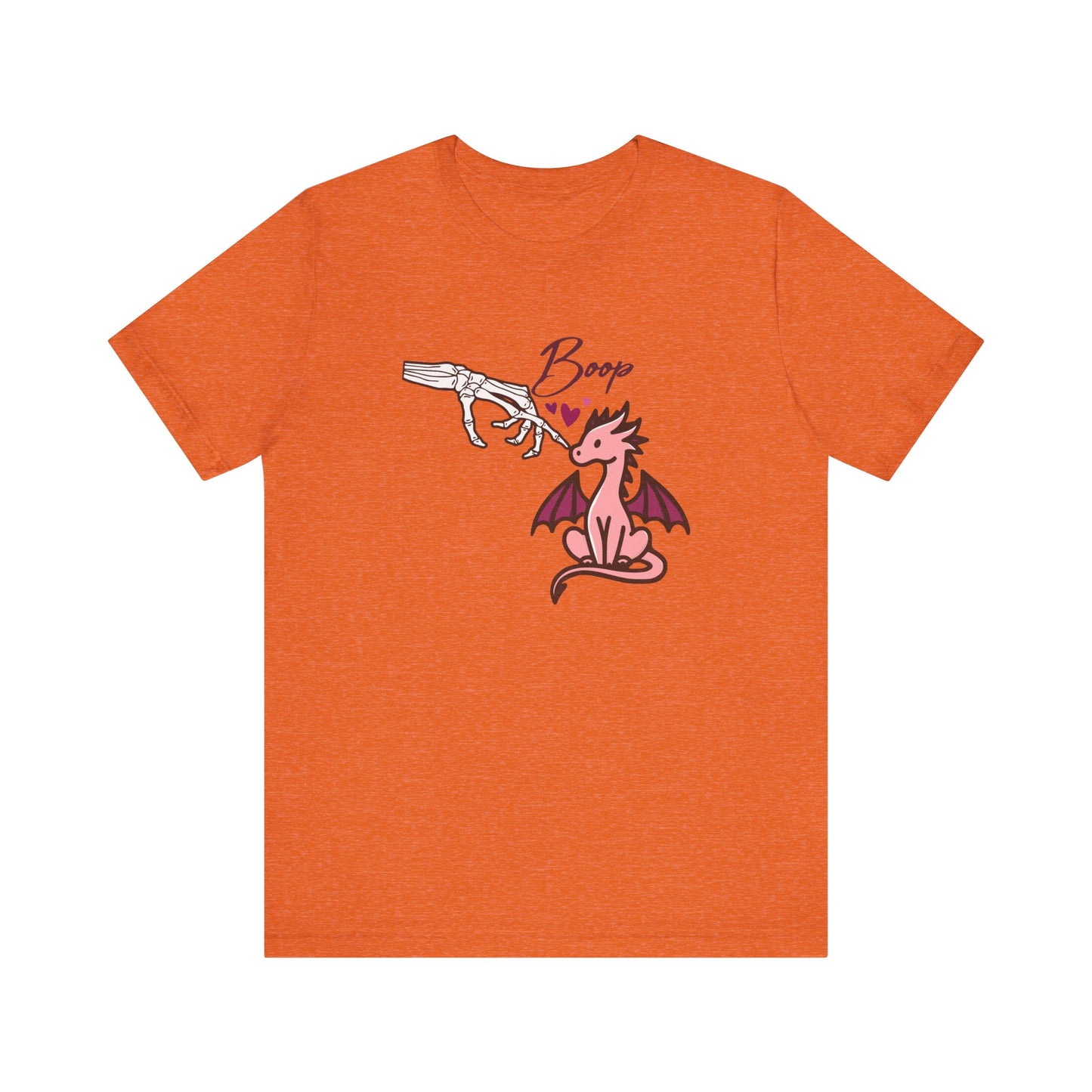 Cute Skeleton hand BOOP Tee with Dragon