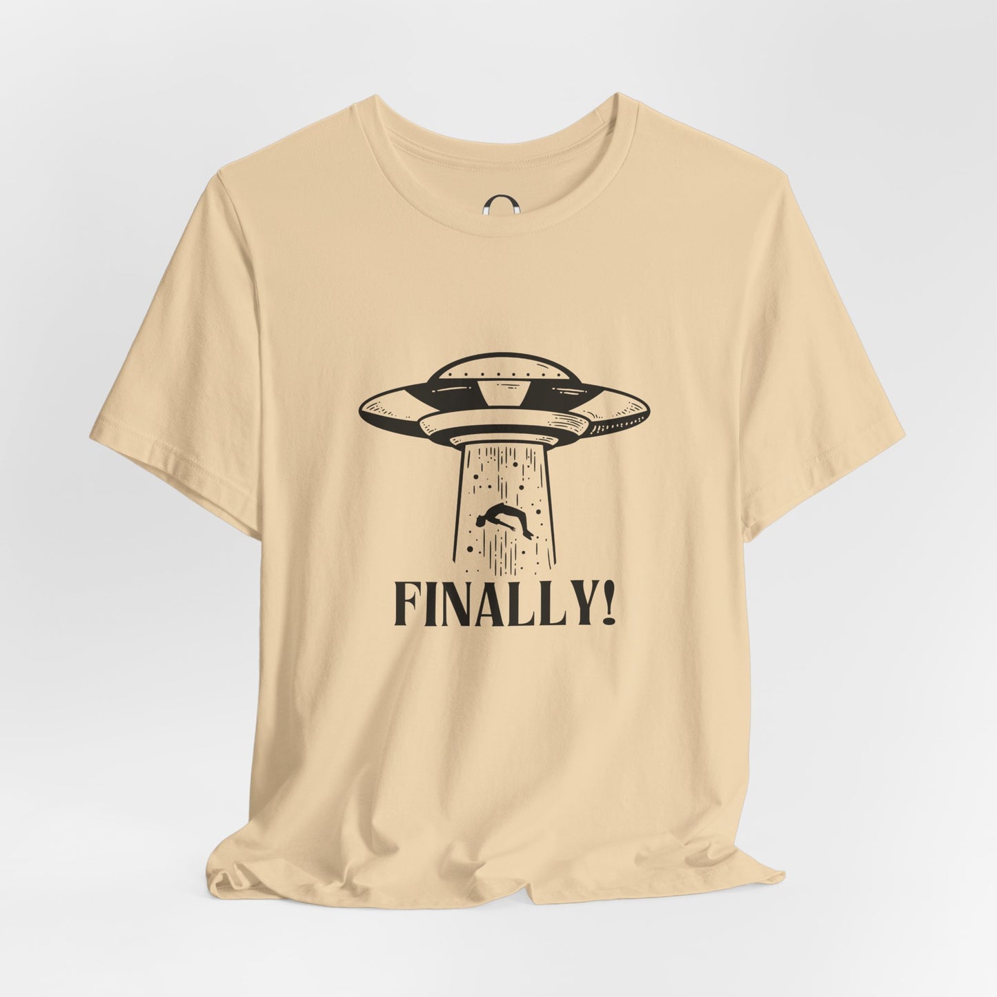 Spaceship Finally Abduction Alien Tee
