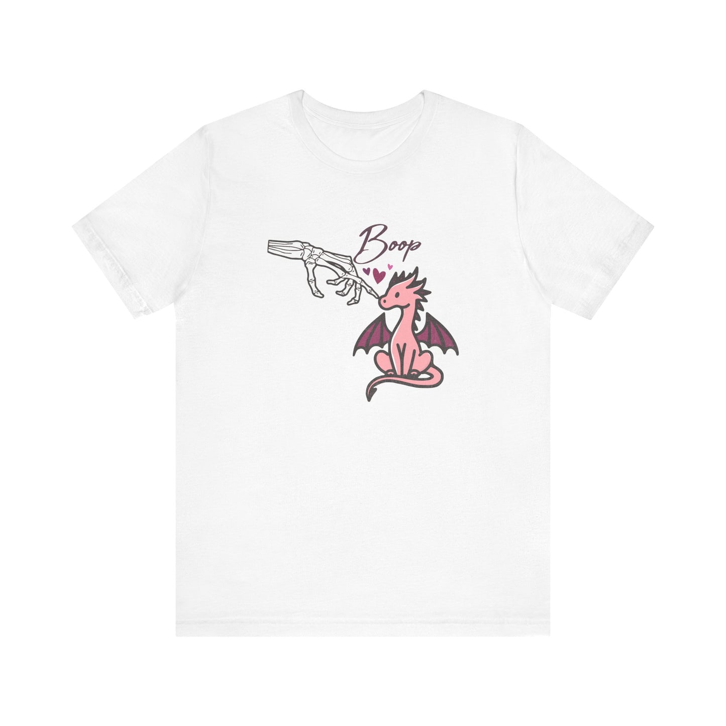 Cute Skeleton hand BOOP Tee with Dragon