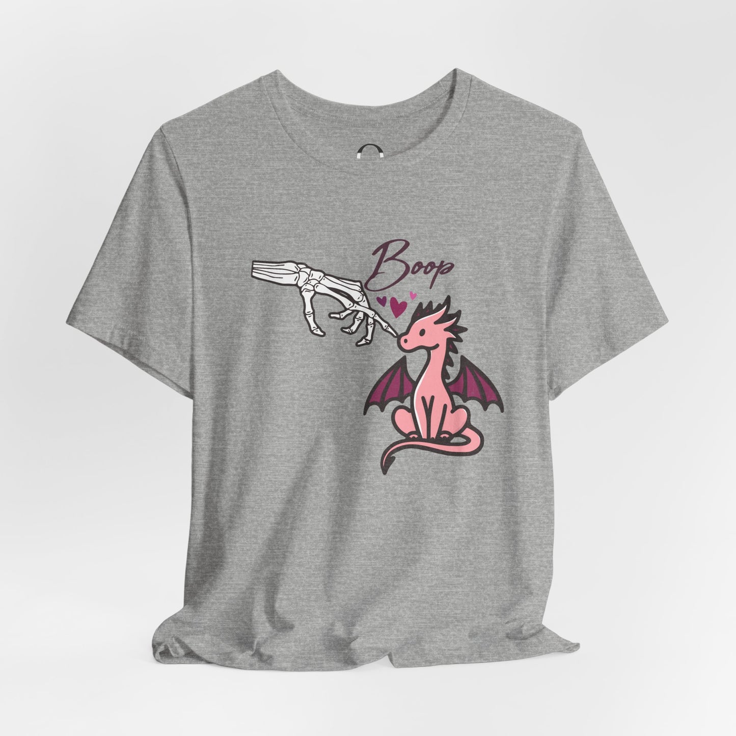 Skeleton Hand Boop Pink Dragon Tee