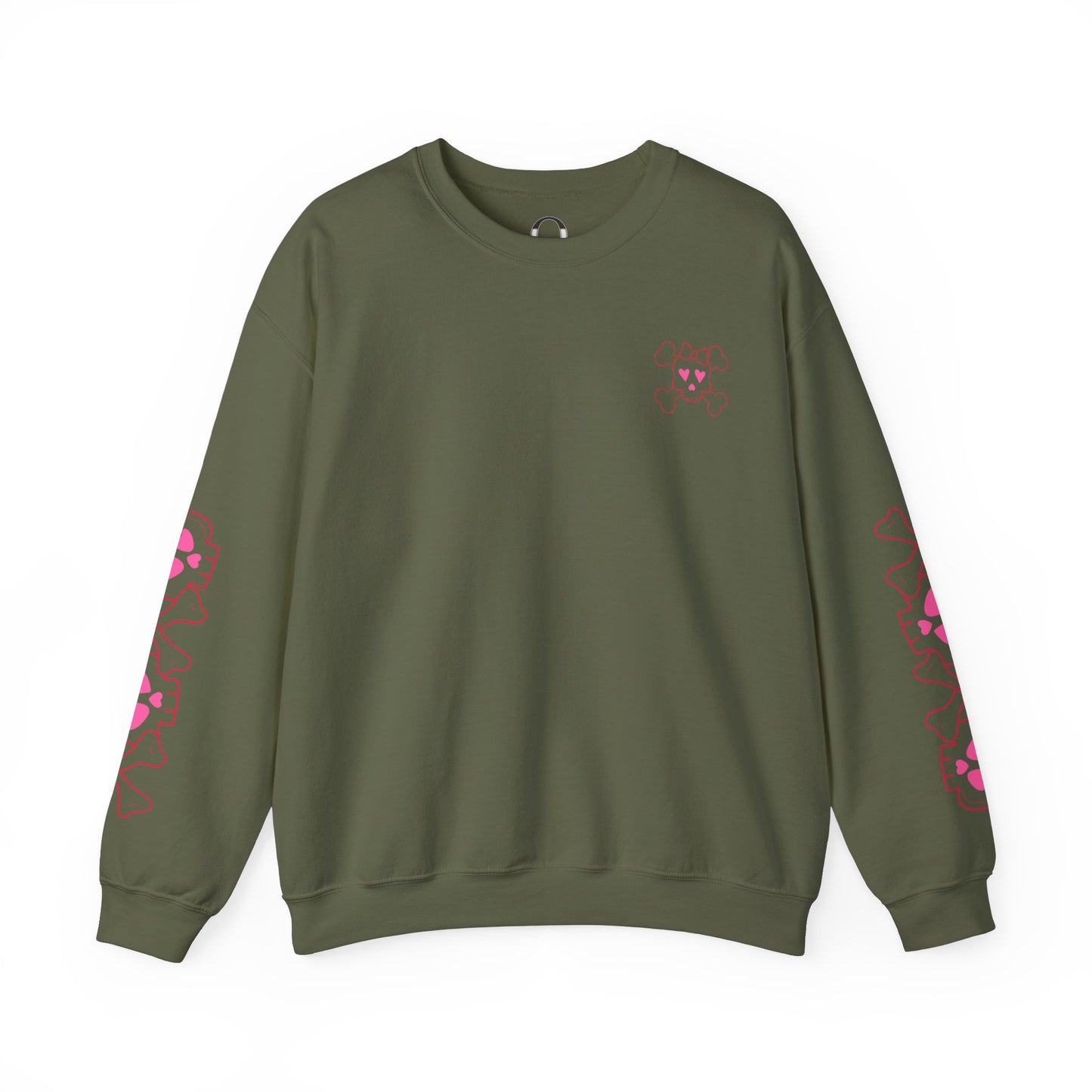 Sweetheart Skull Double Sleeve Sweatshirt