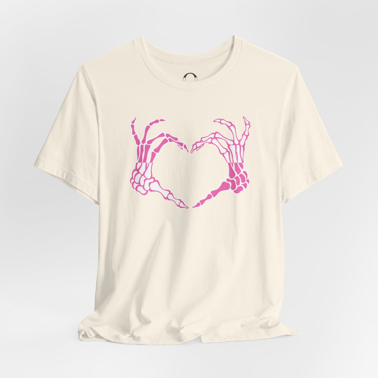 Skeleton Hand Double Pink Love Tee