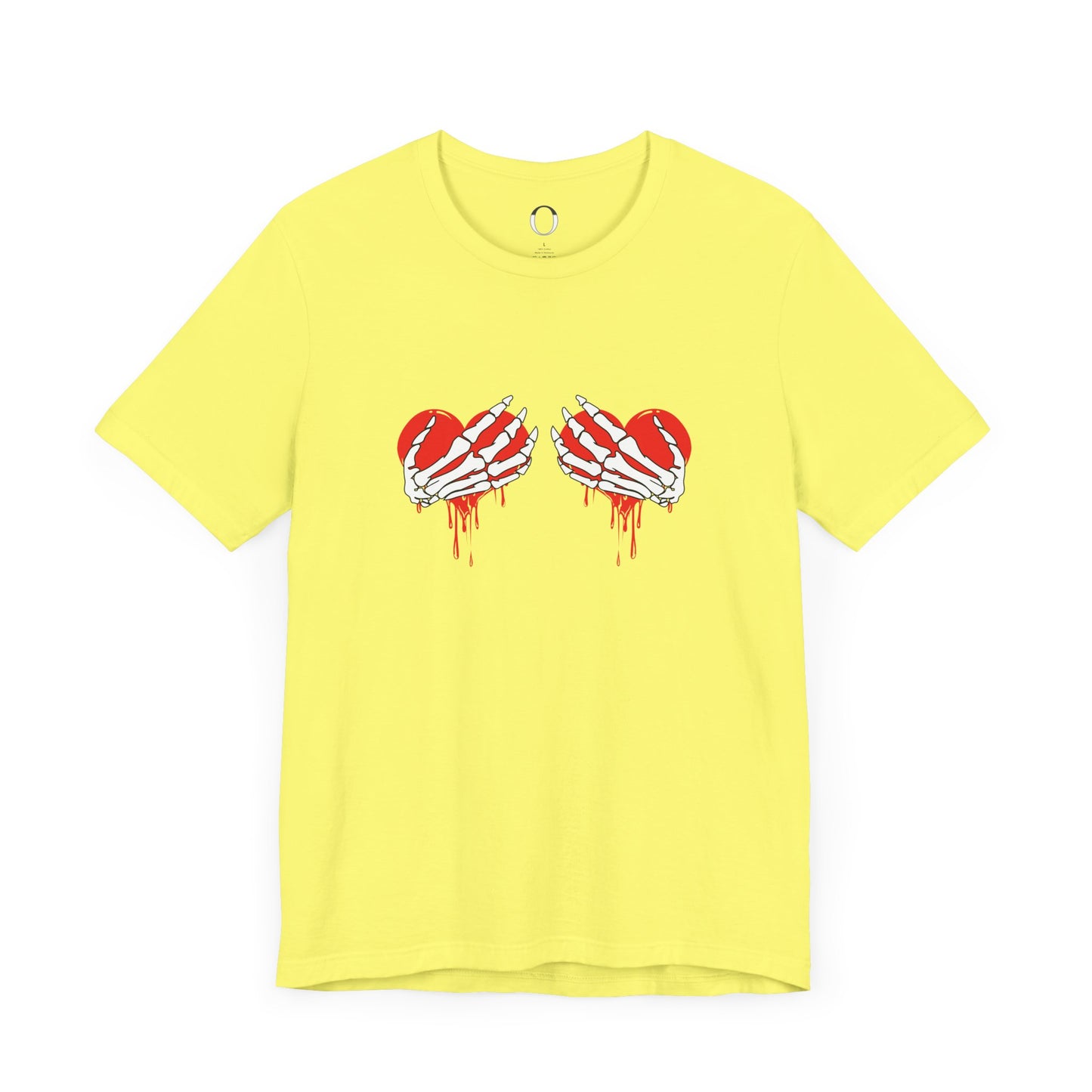 Skeleton Hands Heart Bra Shirt