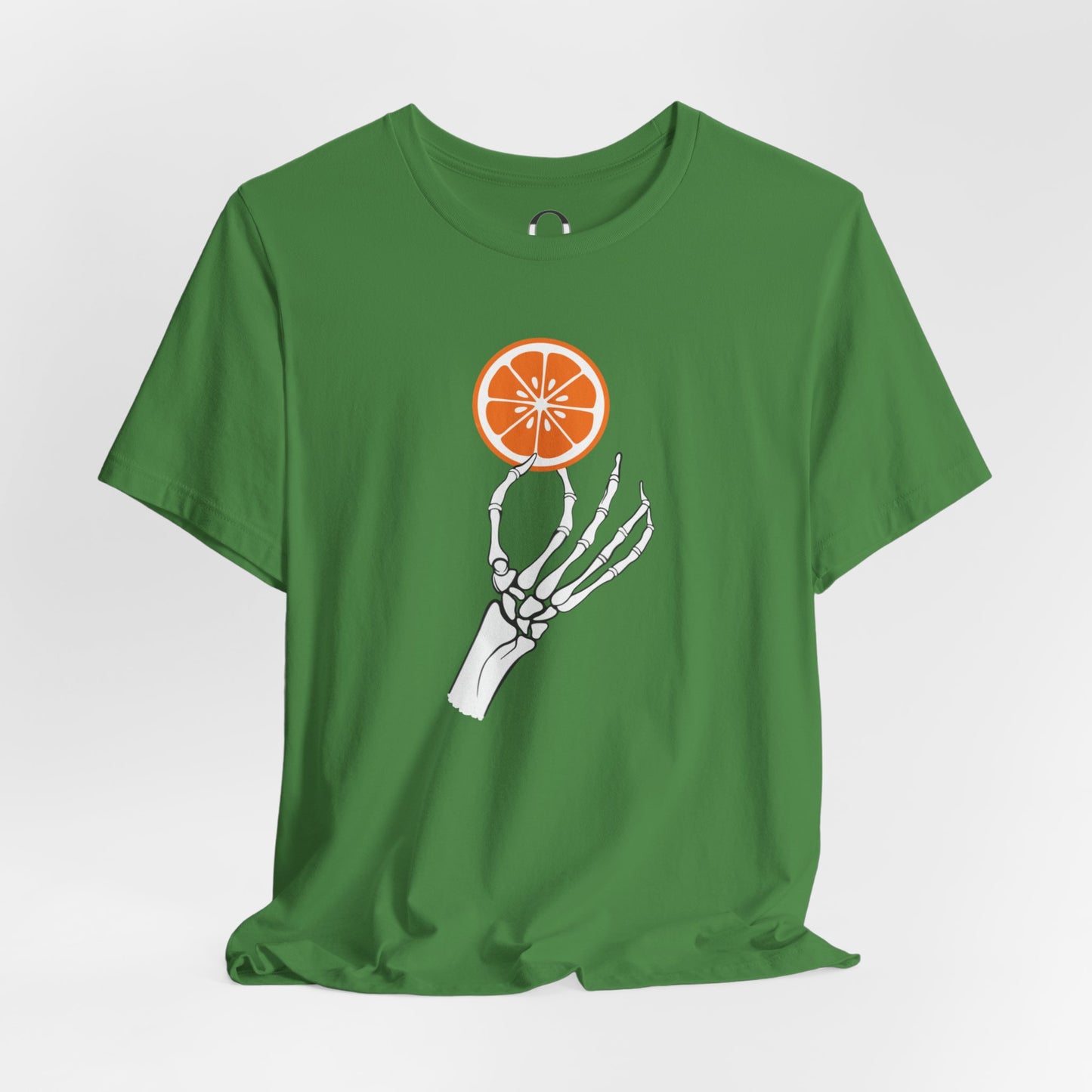 Skeleton Hand Holding An Orange Slice Tee