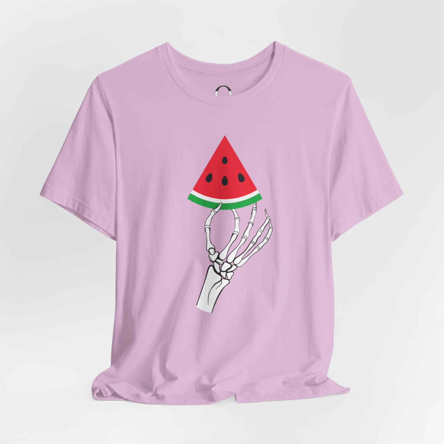 Skeleton Hand Holding A Watermelon Slice Tee