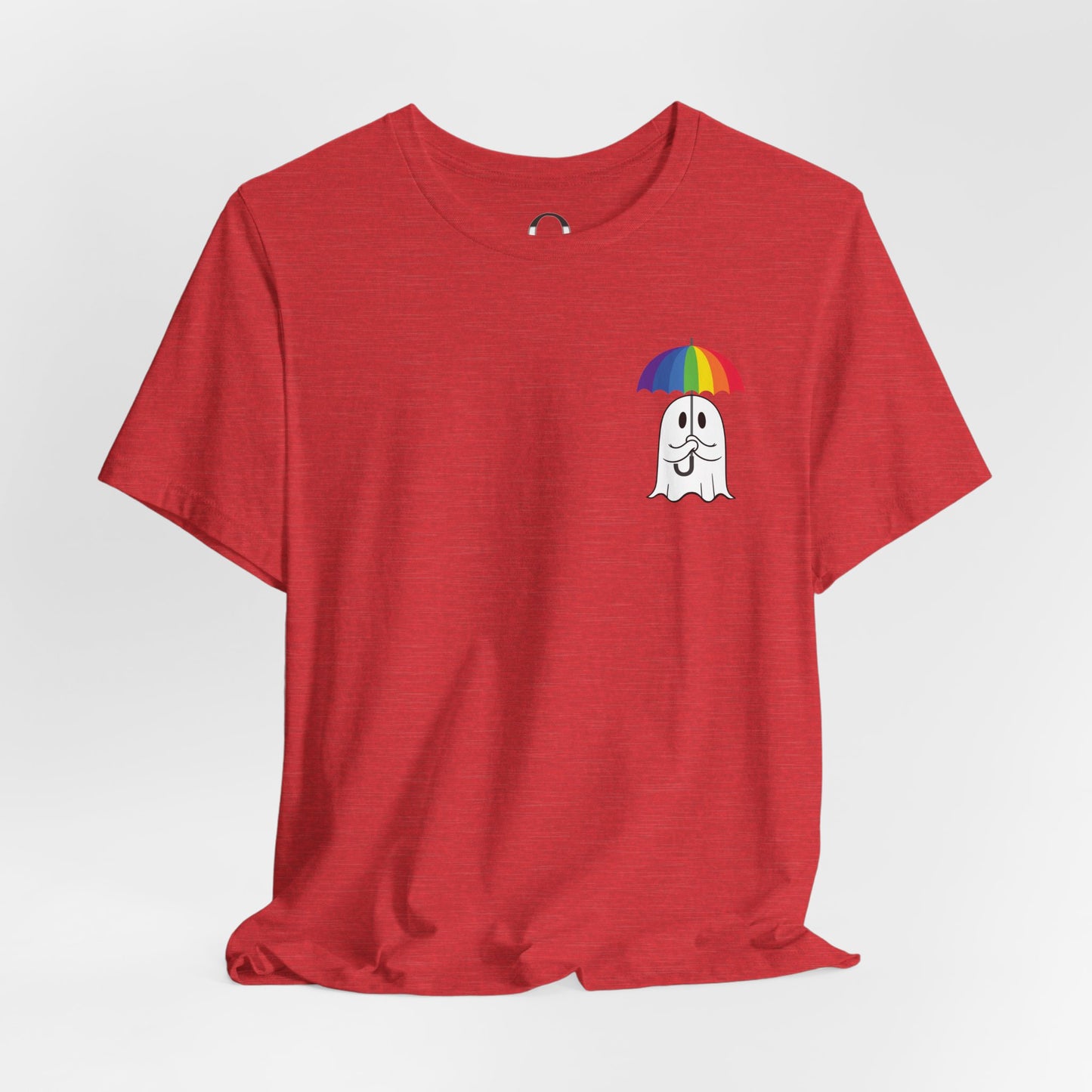 LGBTQ Pride Umbrella Ghost Pocket Shirt