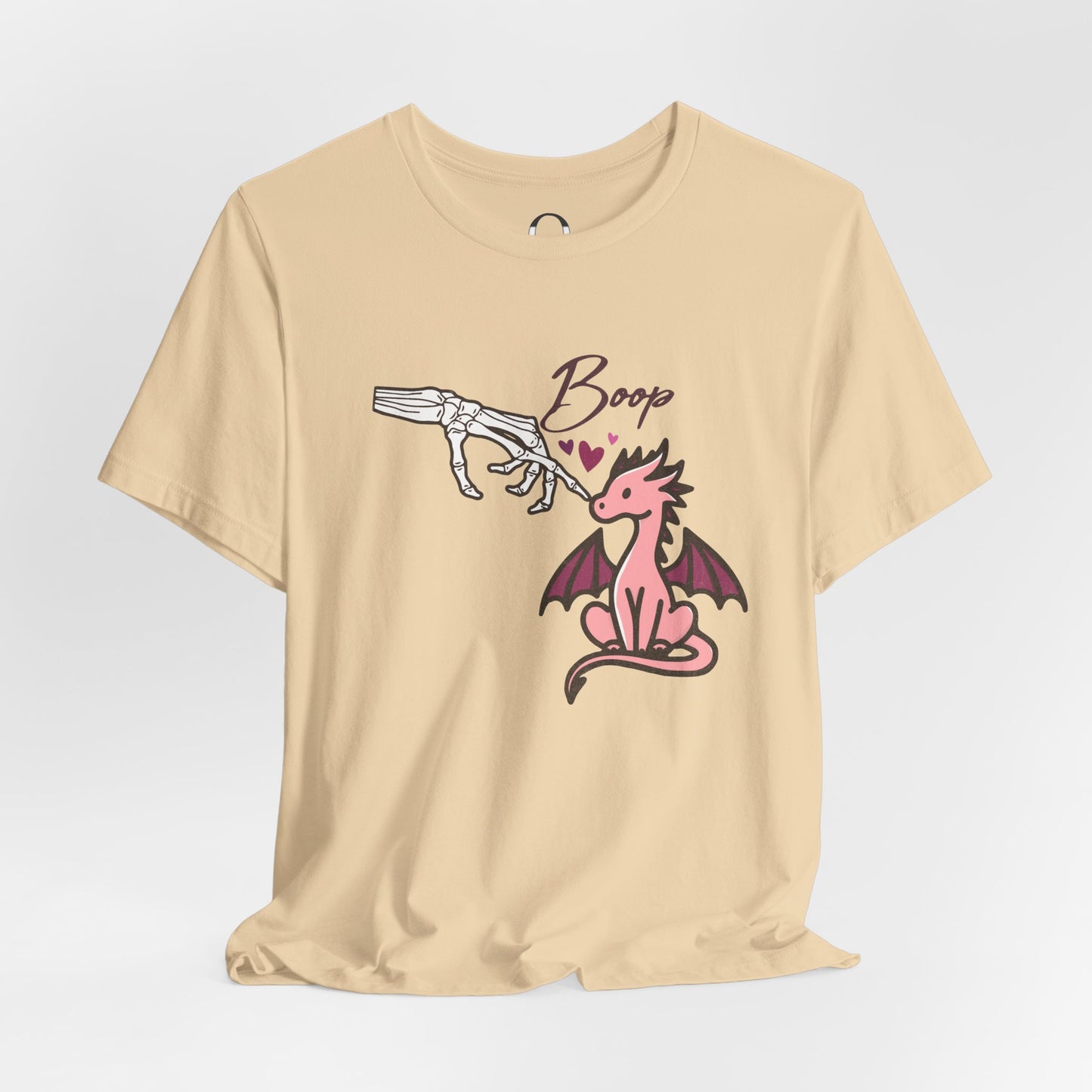 Skeleton Hand Boop Pink Dragon Tee