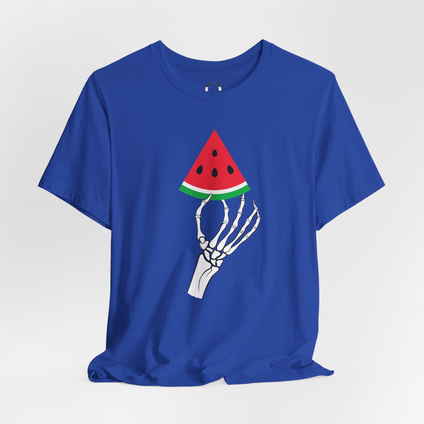 Skeleton Hand Holding A Watermelon Slice Tee