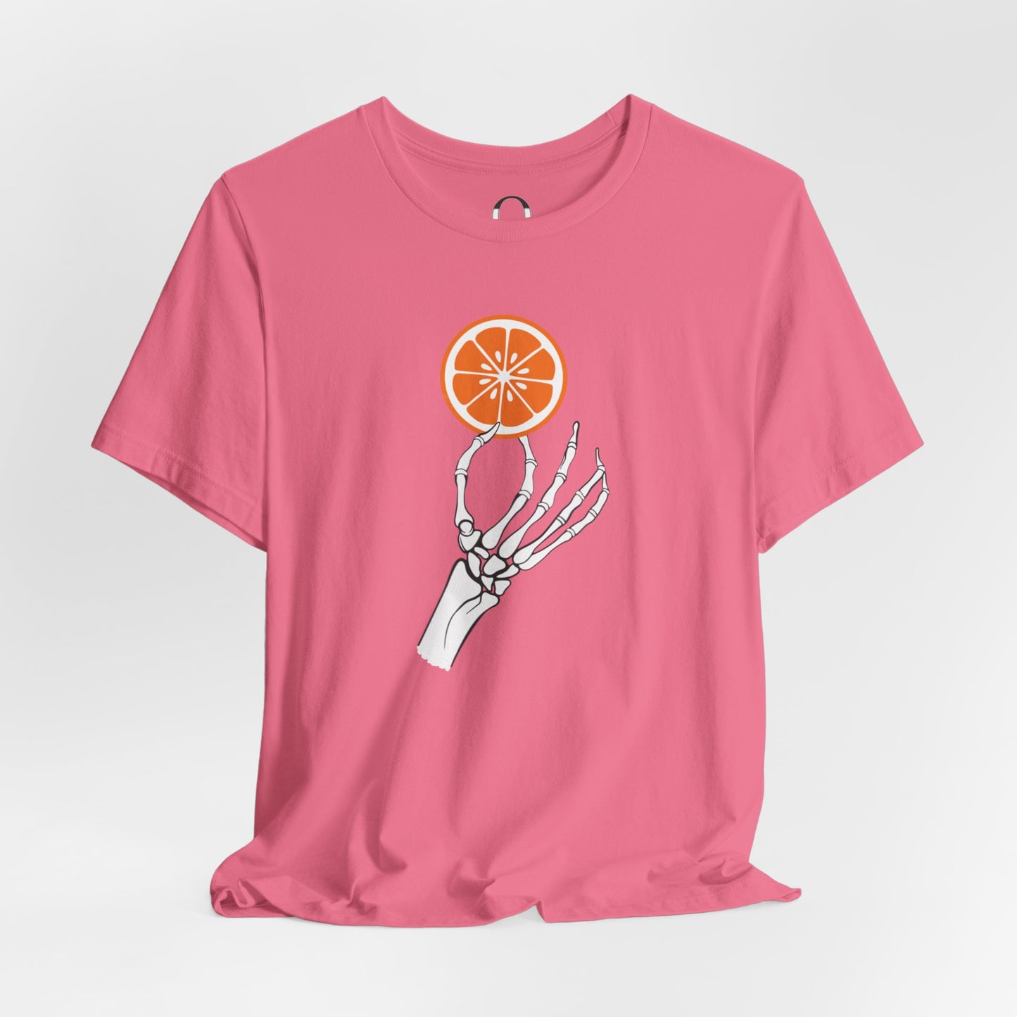 Skeleton Hand Holding An Orange Slice Tee