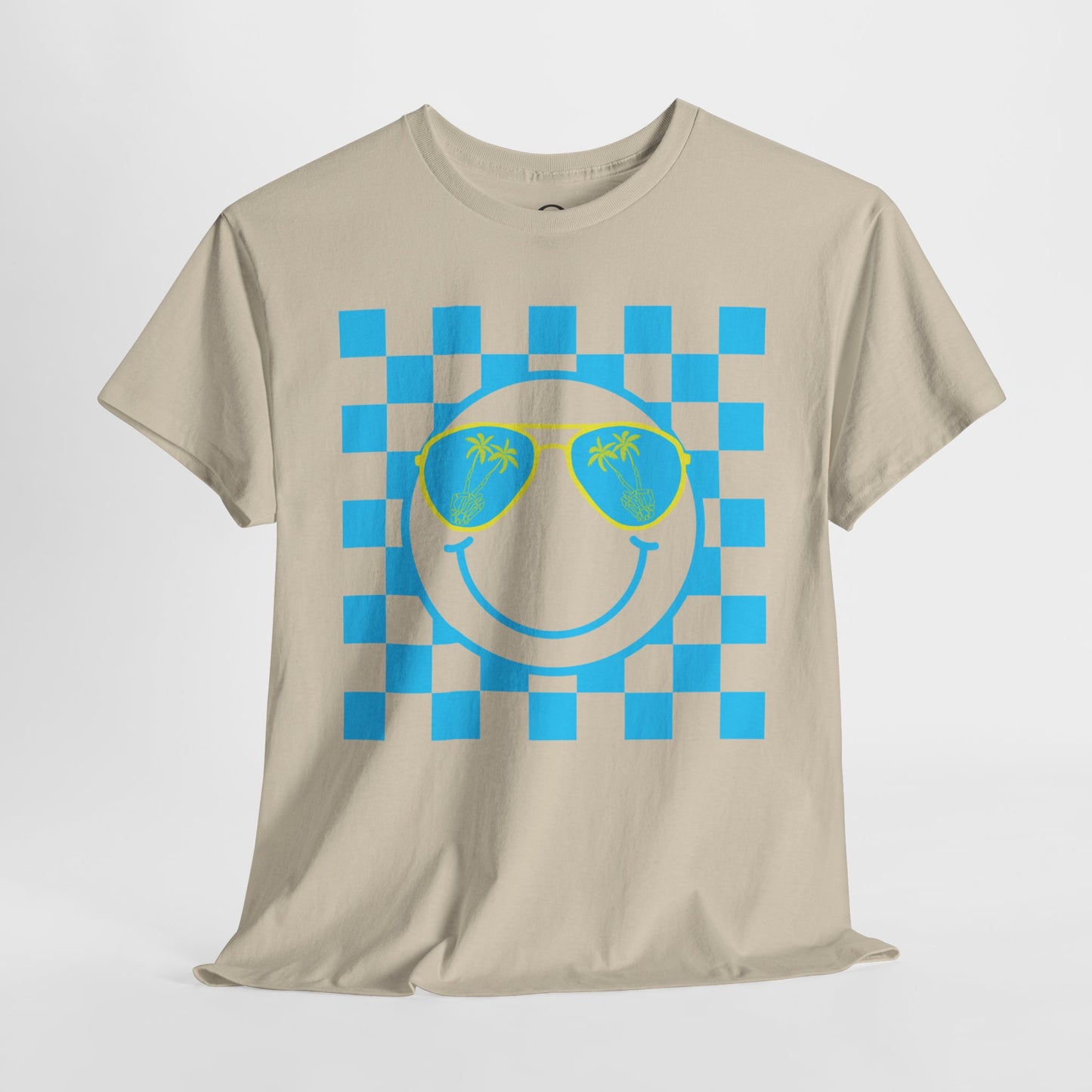 Smiley Summer Time w/ Checkers Short Sleeve Tee