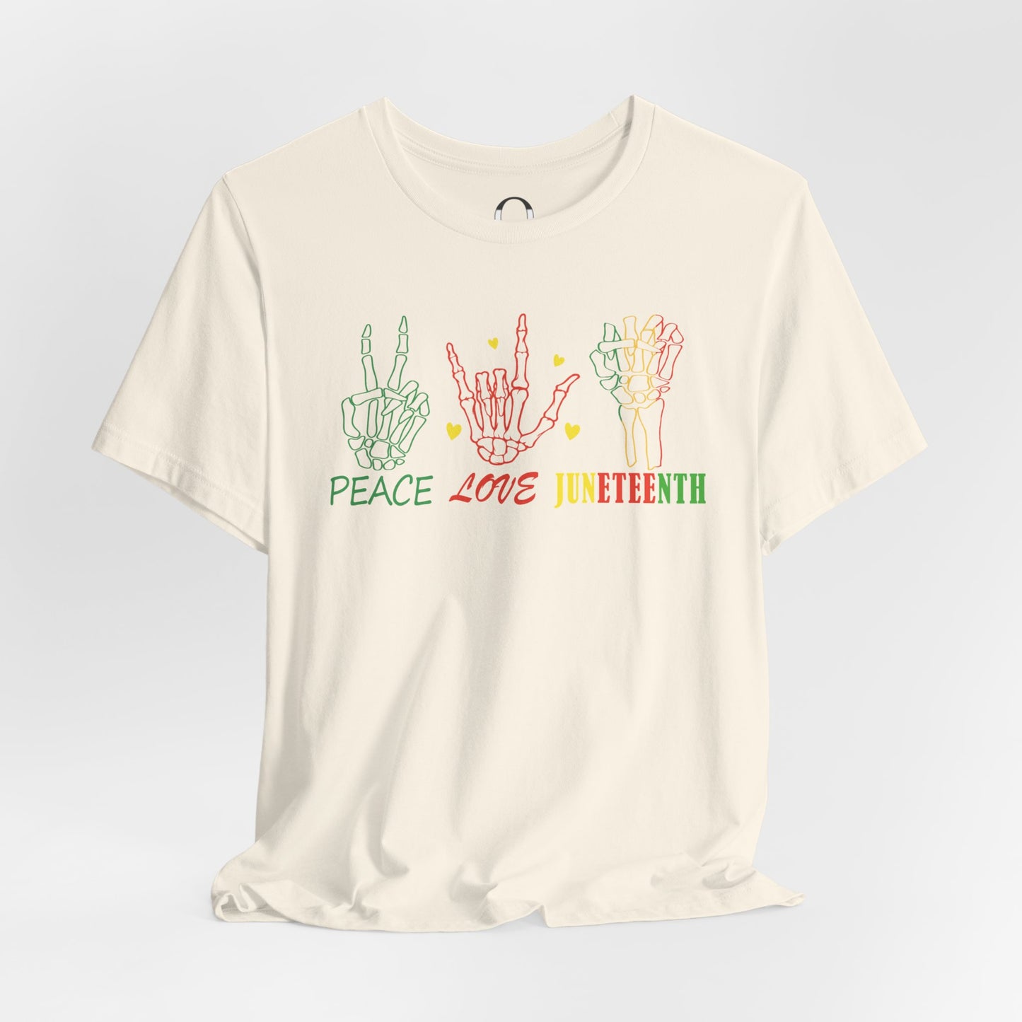 Peace. Love. Juneteenth. Short Sleeve Tee