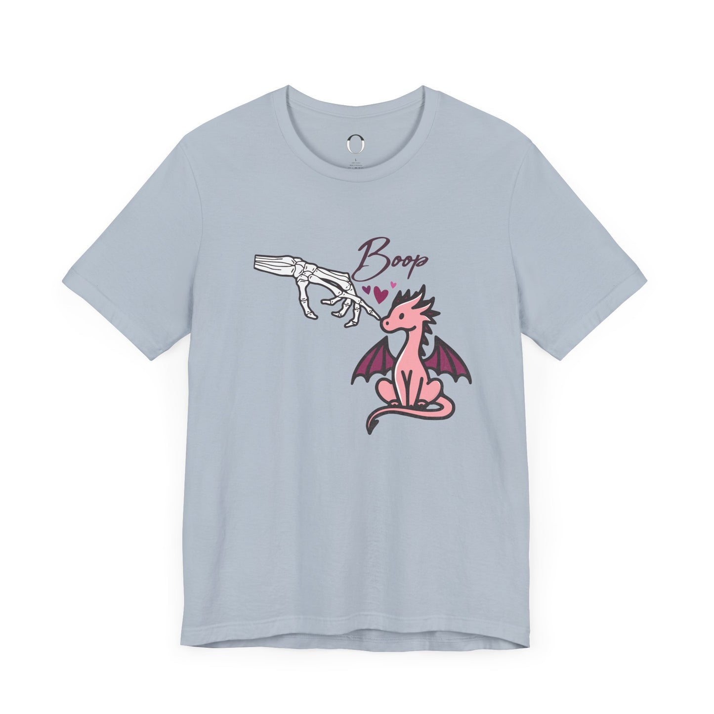 Skeleton Hand Boop Pink Dragon Tee
