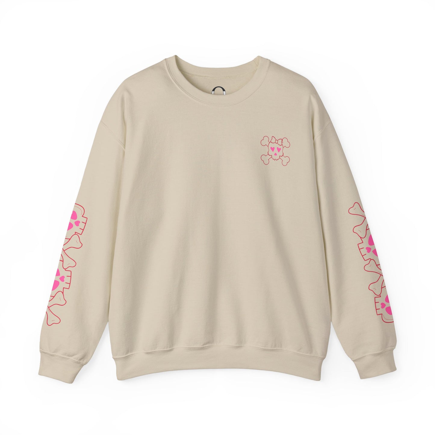Sweetheart Skull Double Sleeve Sweatshirt