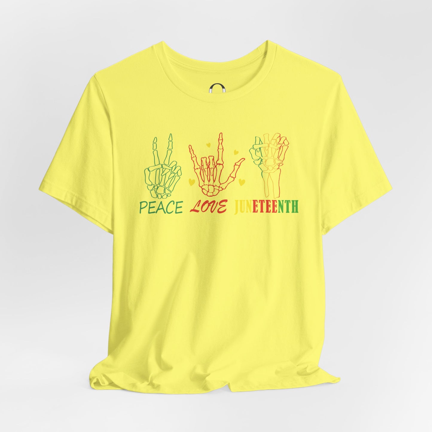 Peace. Love. Juneteenth. Short Sleeve Tee