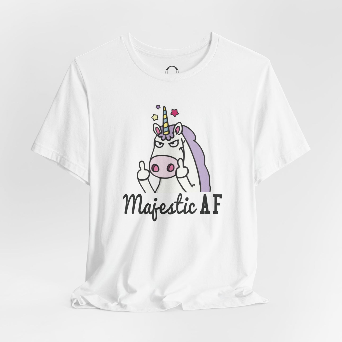 Majestic AF_ Middle Finger Unicorn Tee