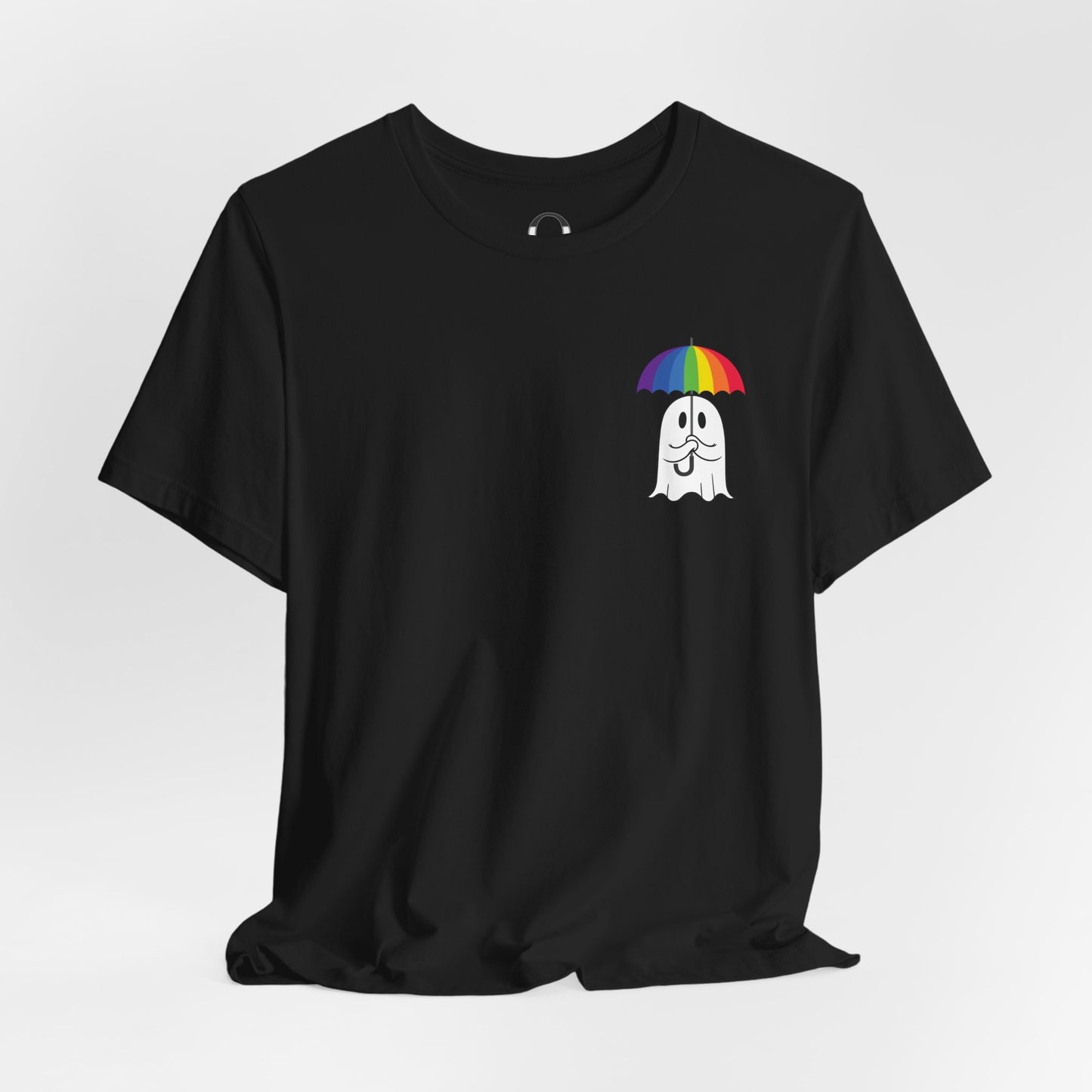 LGBTQ Pride Umbrella Ghost Pocket Shirt