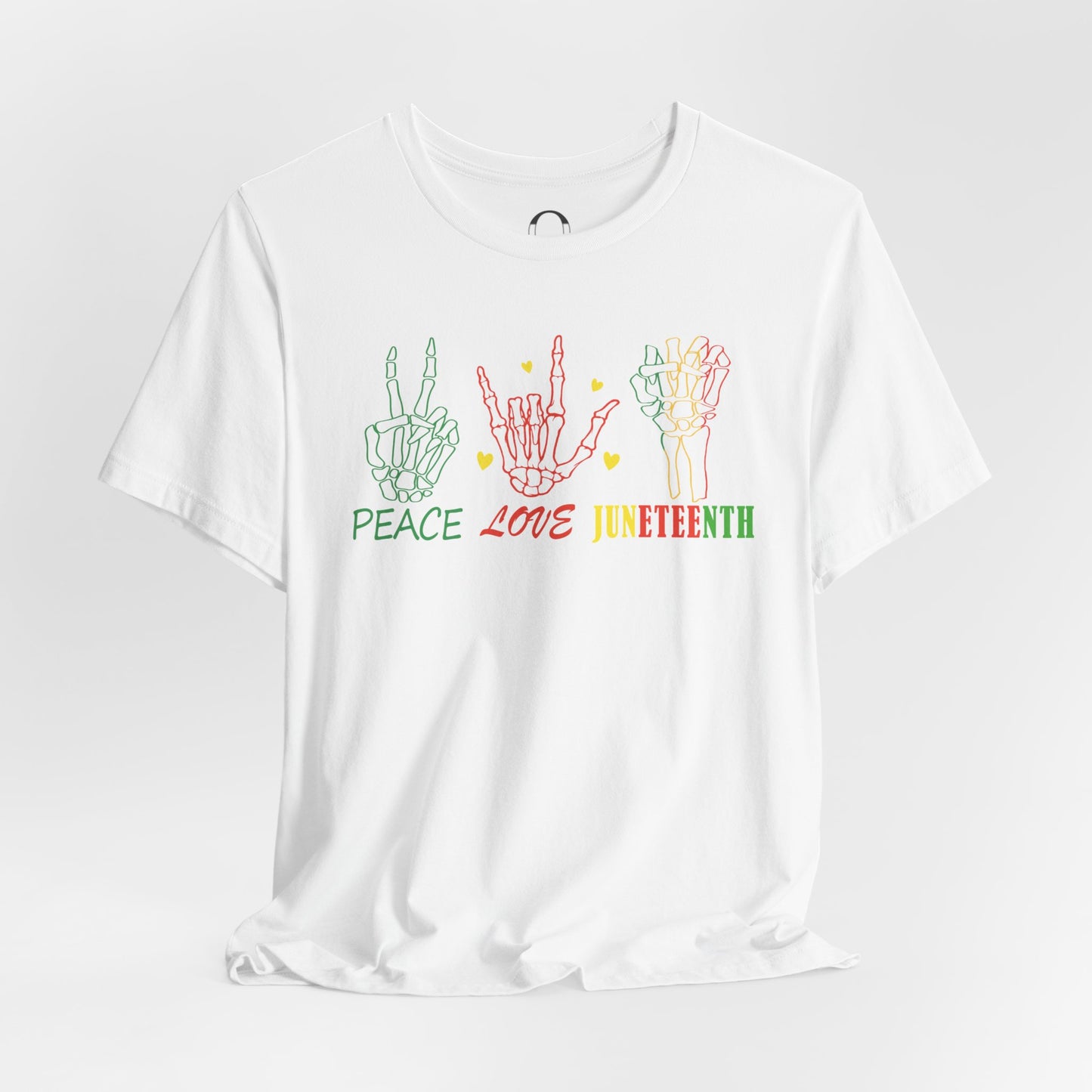 Peace. Love. Juneteenth. Short Sleeve Tee