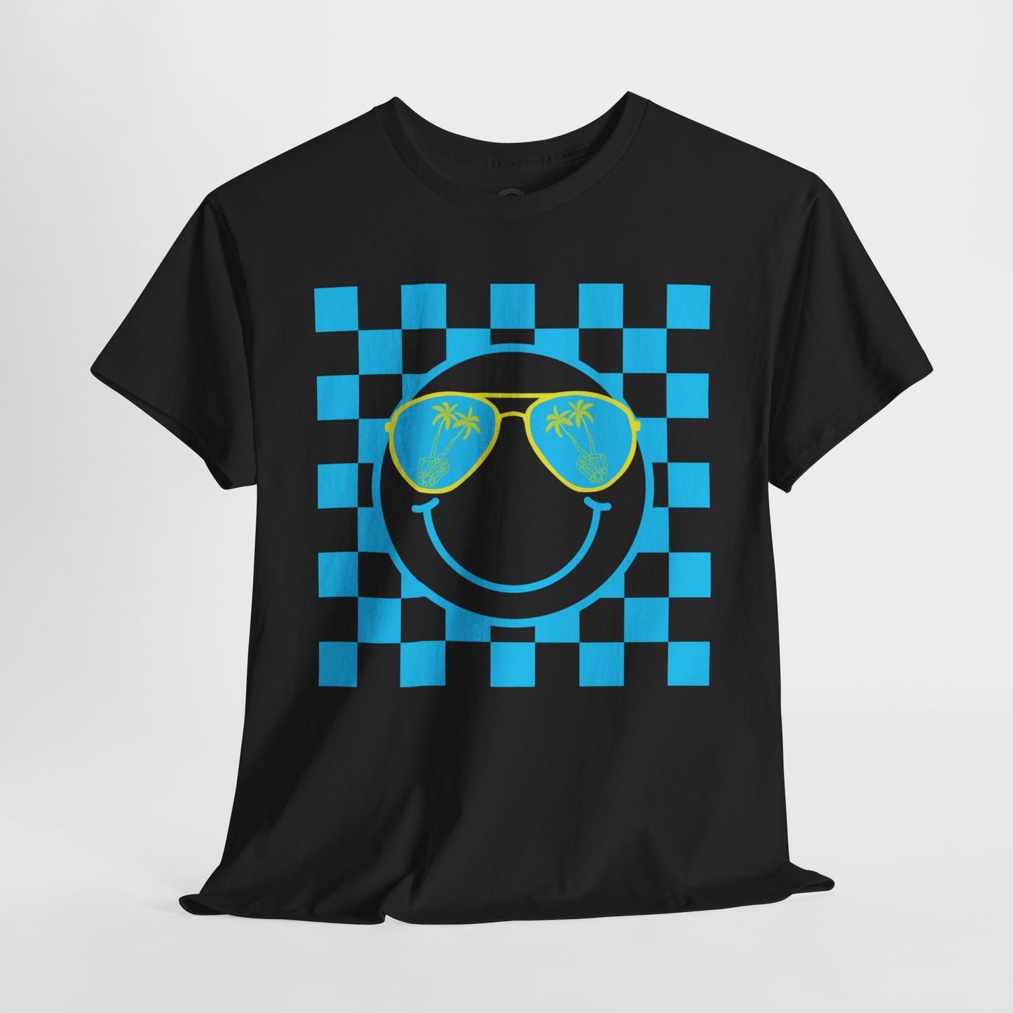 Smiley Summer Time w/ Checkers Short Sleeve Tee