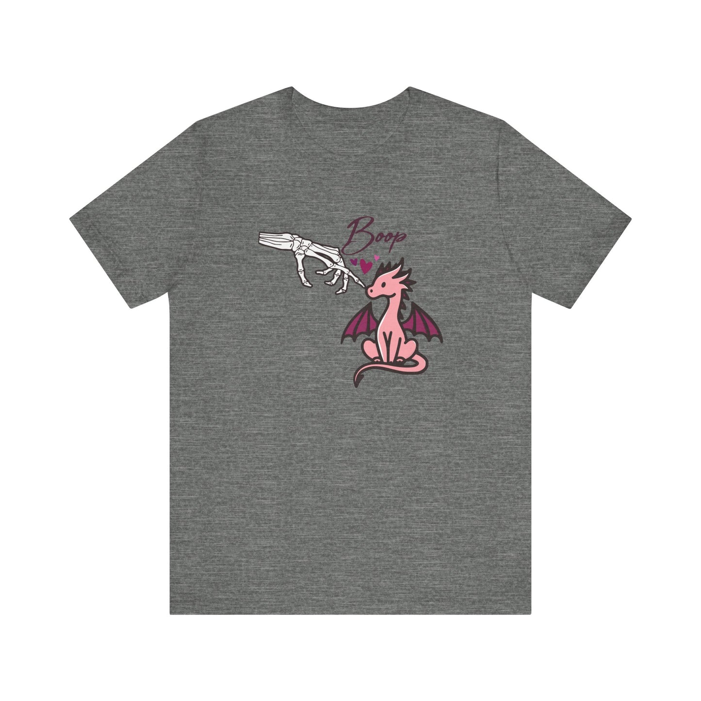 Cute Skeleton hand BOOP Tee with Dragon