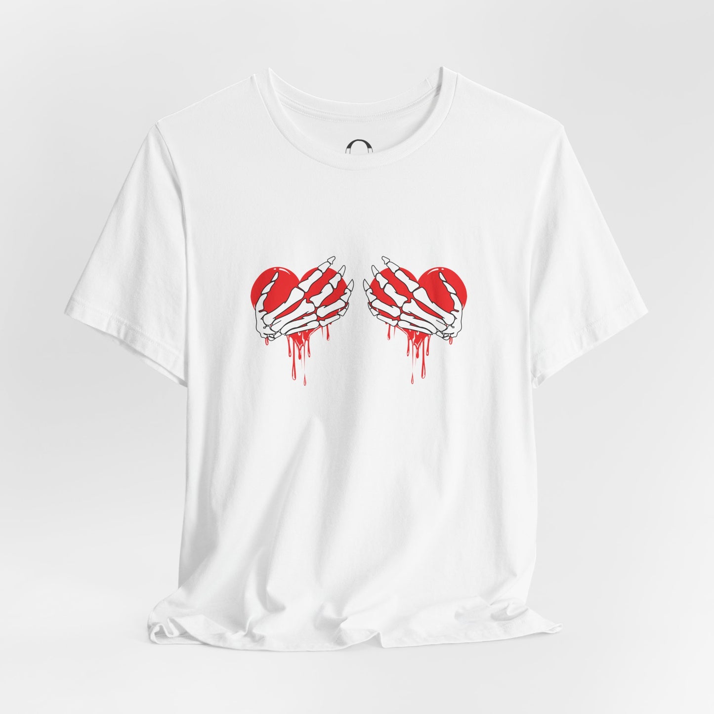 Skeleton Hands Heart Bra Shirt
