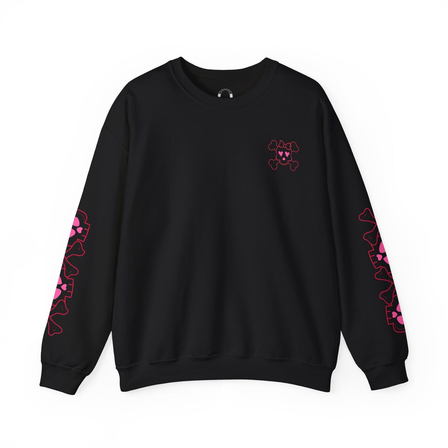 Sweetheart Skull Double Sleeve Sweatshirt