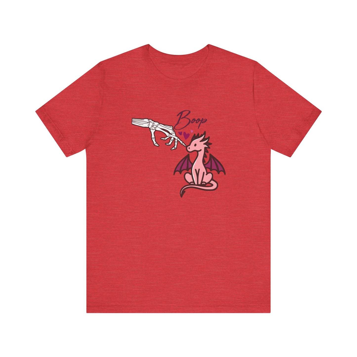 Cute Skeleton hand BOOP Tee with Dragon