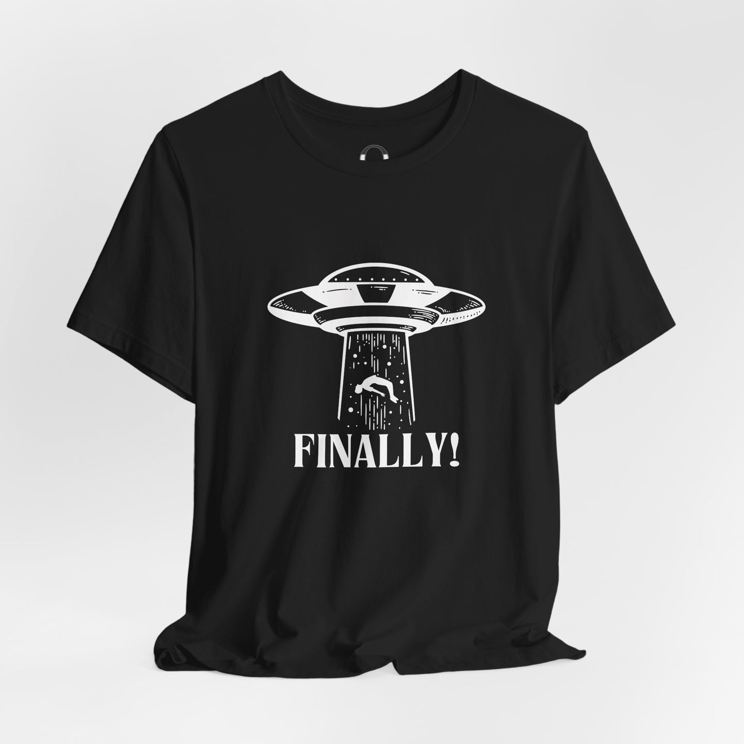 Spaceship Finally Abduction Alien Tee