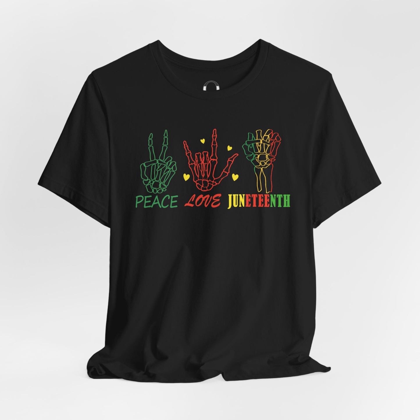 Peace. Love. Juneteenth. Short Sleeve Tee