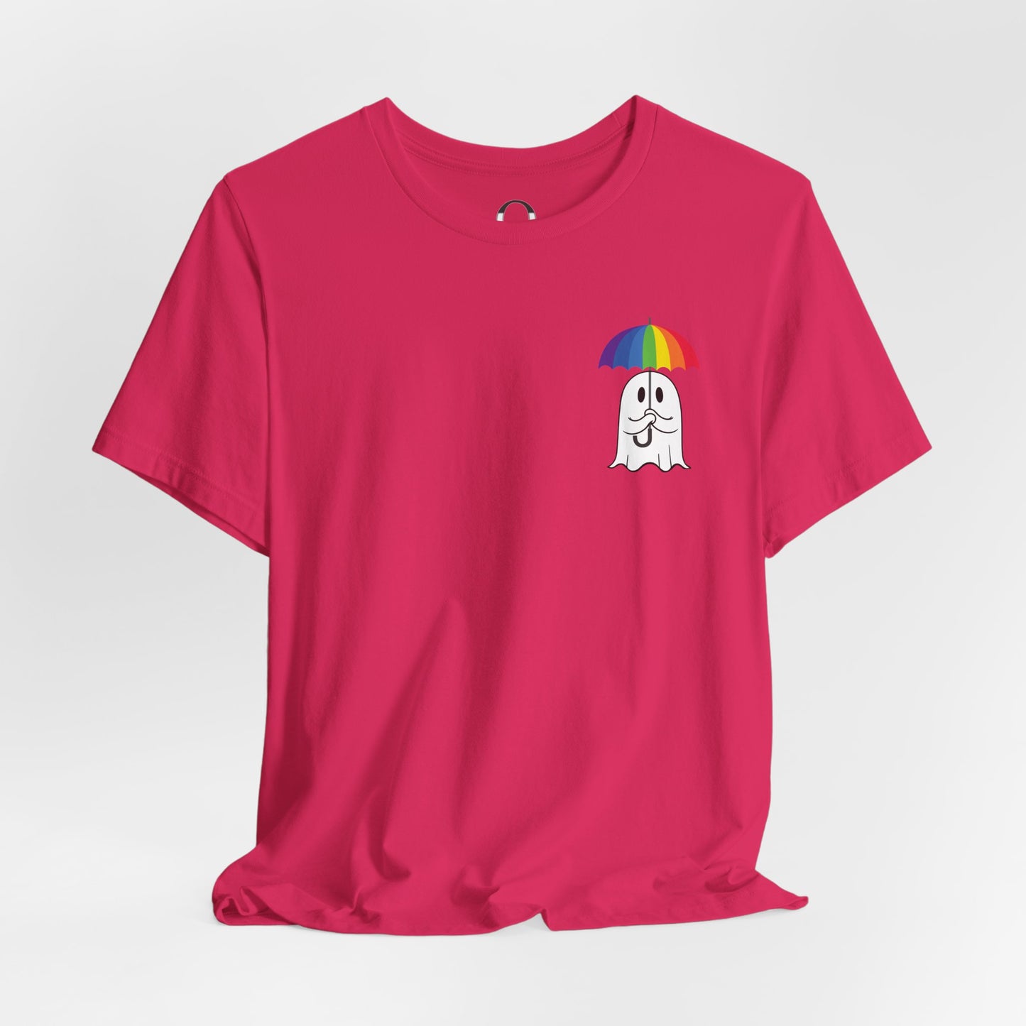 LGBTQ Pride Umbrella Ghost Pocket Shirt