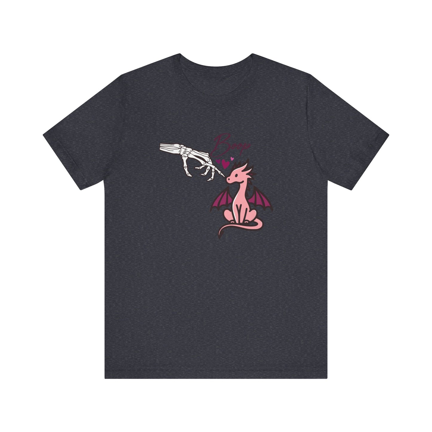 Cute Skeleton hand BOOP Tee with Dragon