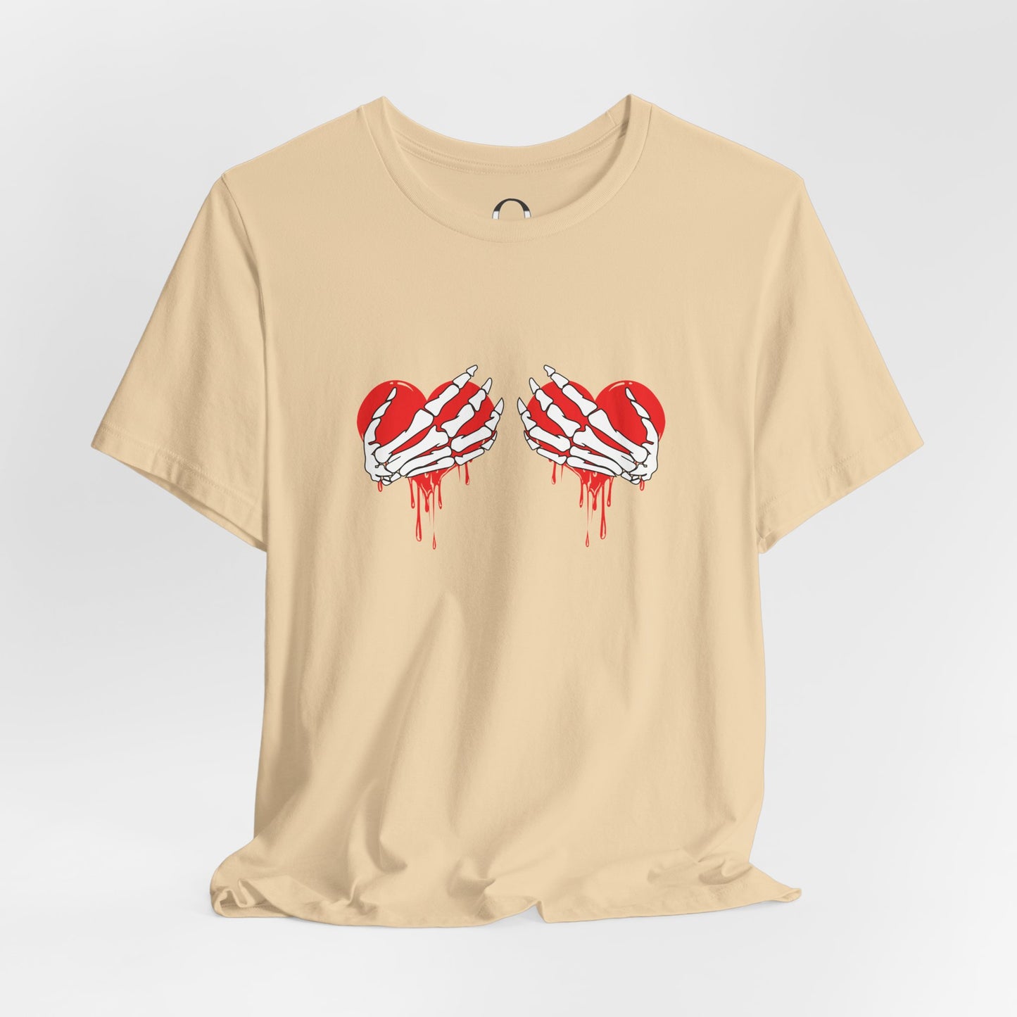 Skeleton Hands Heart Bra Shirt