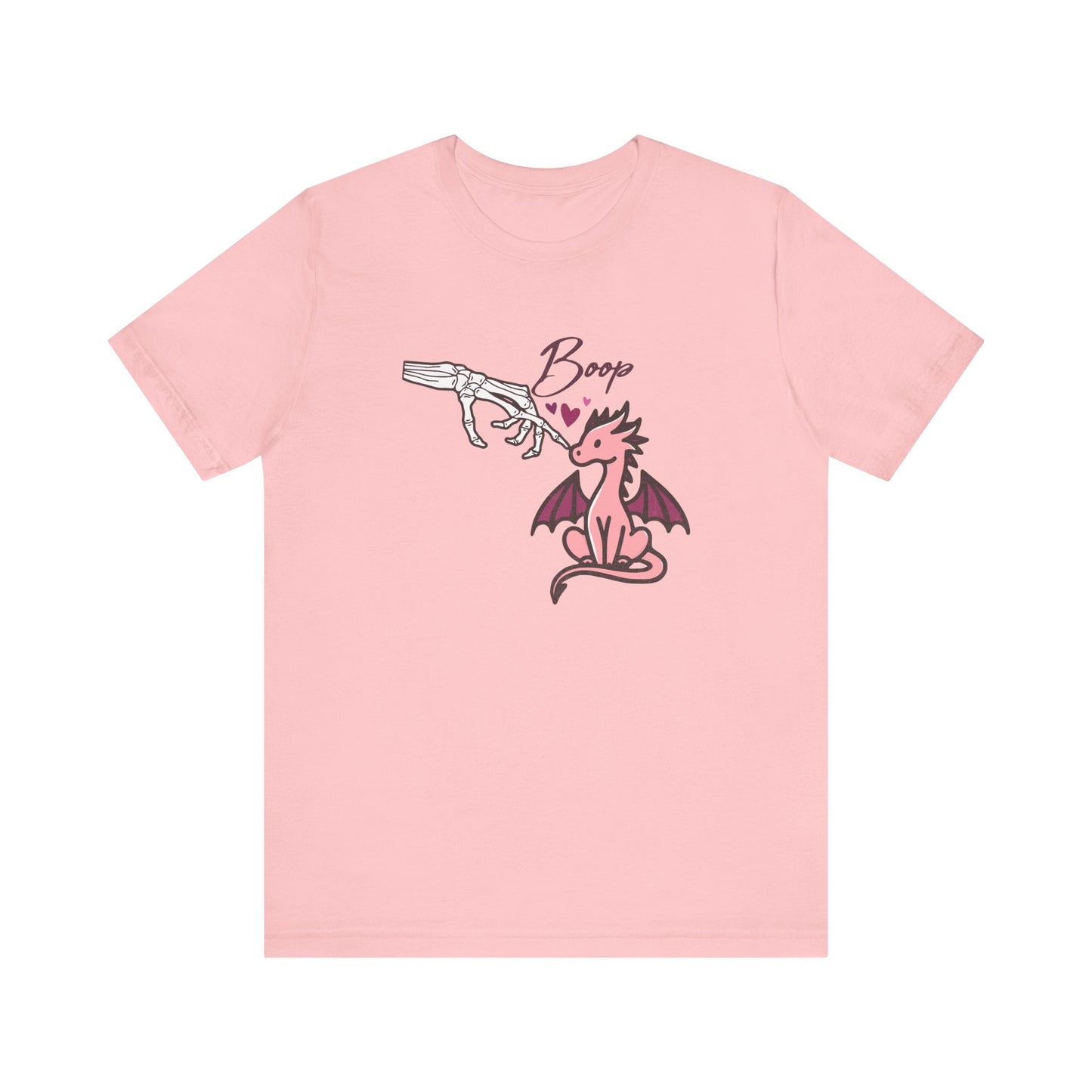 Cute Skeleton hand BOOP Tee with Dragon