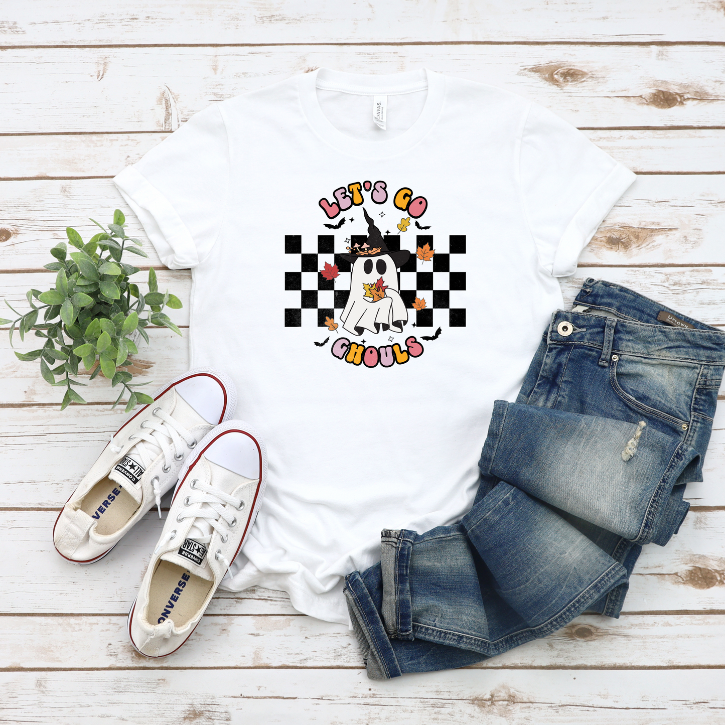 Let's Go Ghouls Ghost Tee