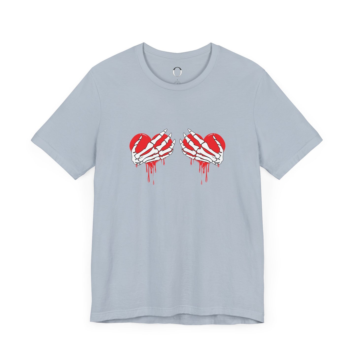 Skeleton Hands Heart Bra Shirt