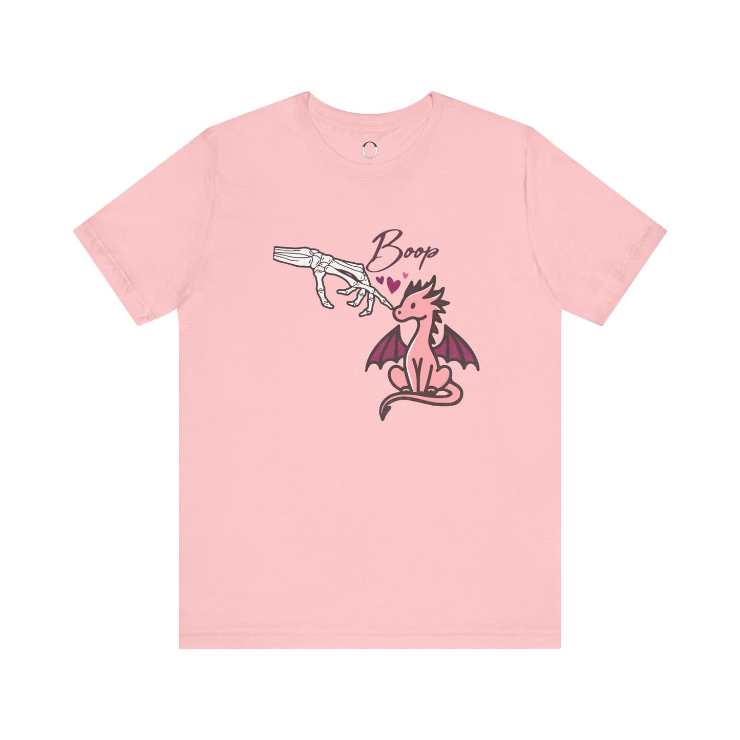 Skeleton Hand Boop Pink Dragon Tee