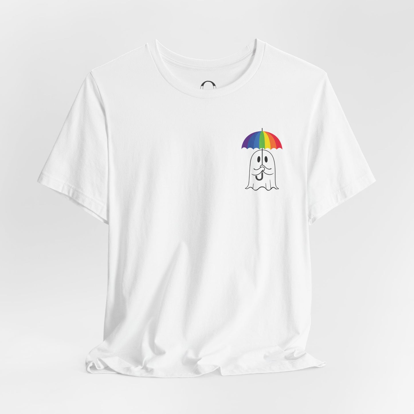 LGBTQ Pride Umbrella Ghost Pocket Shirt