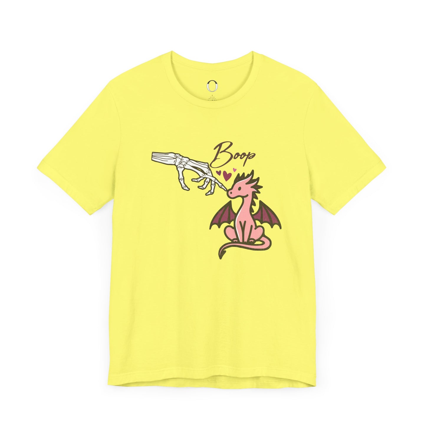 Skeleton Hand Boop Pink Dragon Tee