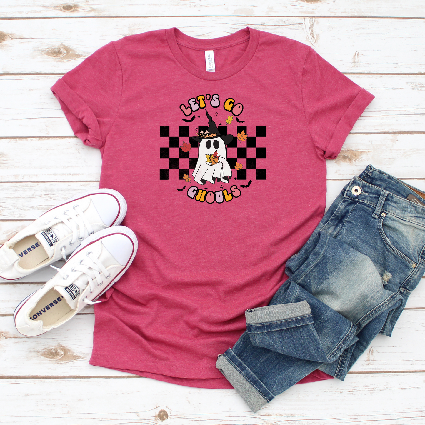 Let's Go Ghouls Ghost Tee