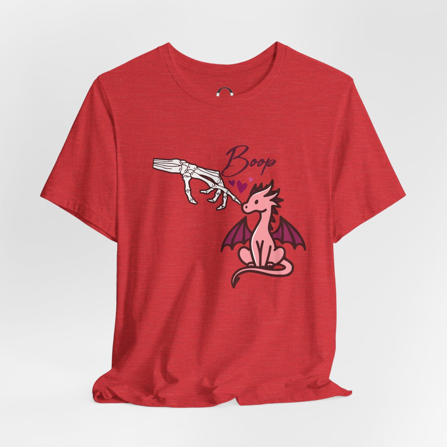 Skeleton Hand Boop Pink Dragon Tee