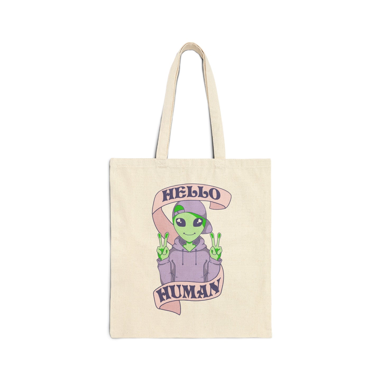 "Hello Human" Tote Bag