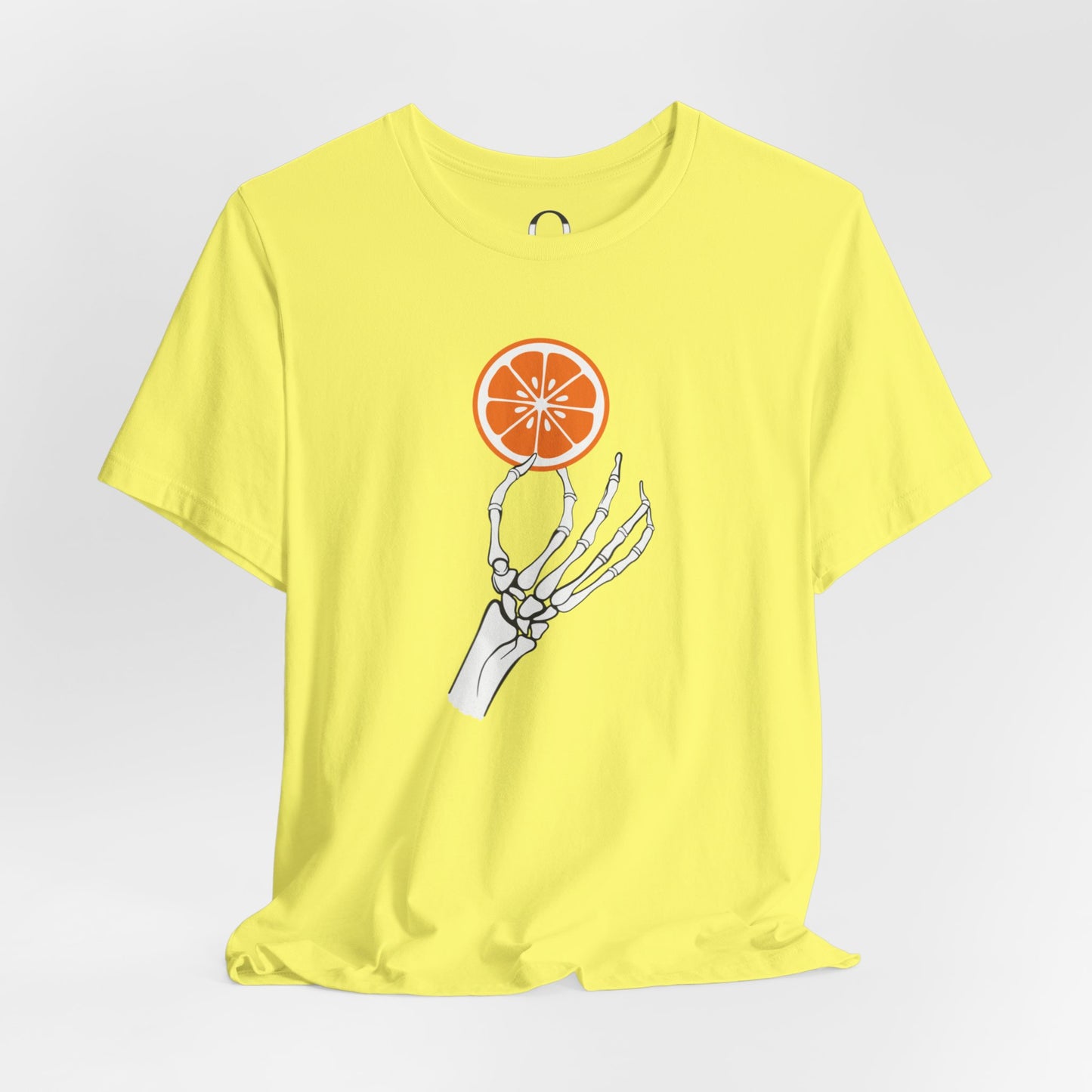 Skeleton Hand Holding An Orange Slice Tee