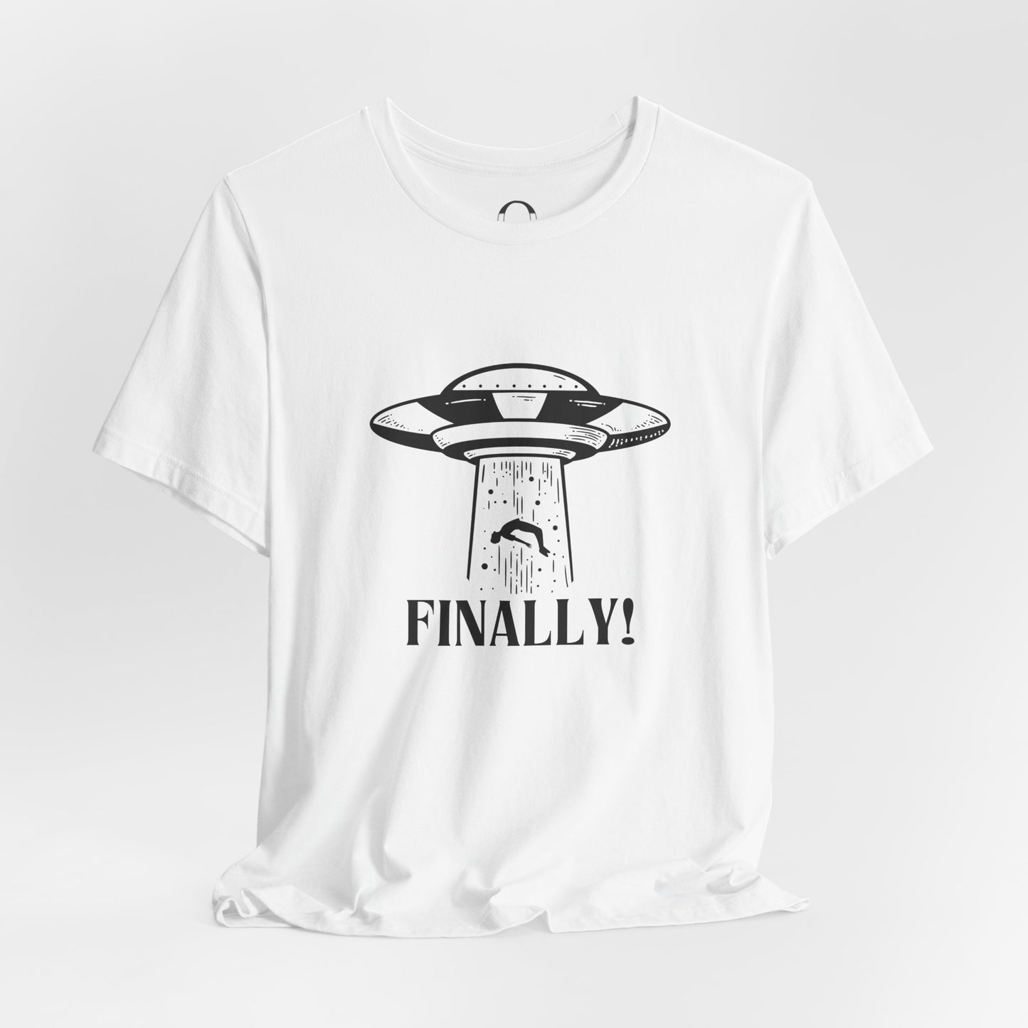 Spaceship Finally Abduction Alien Tee