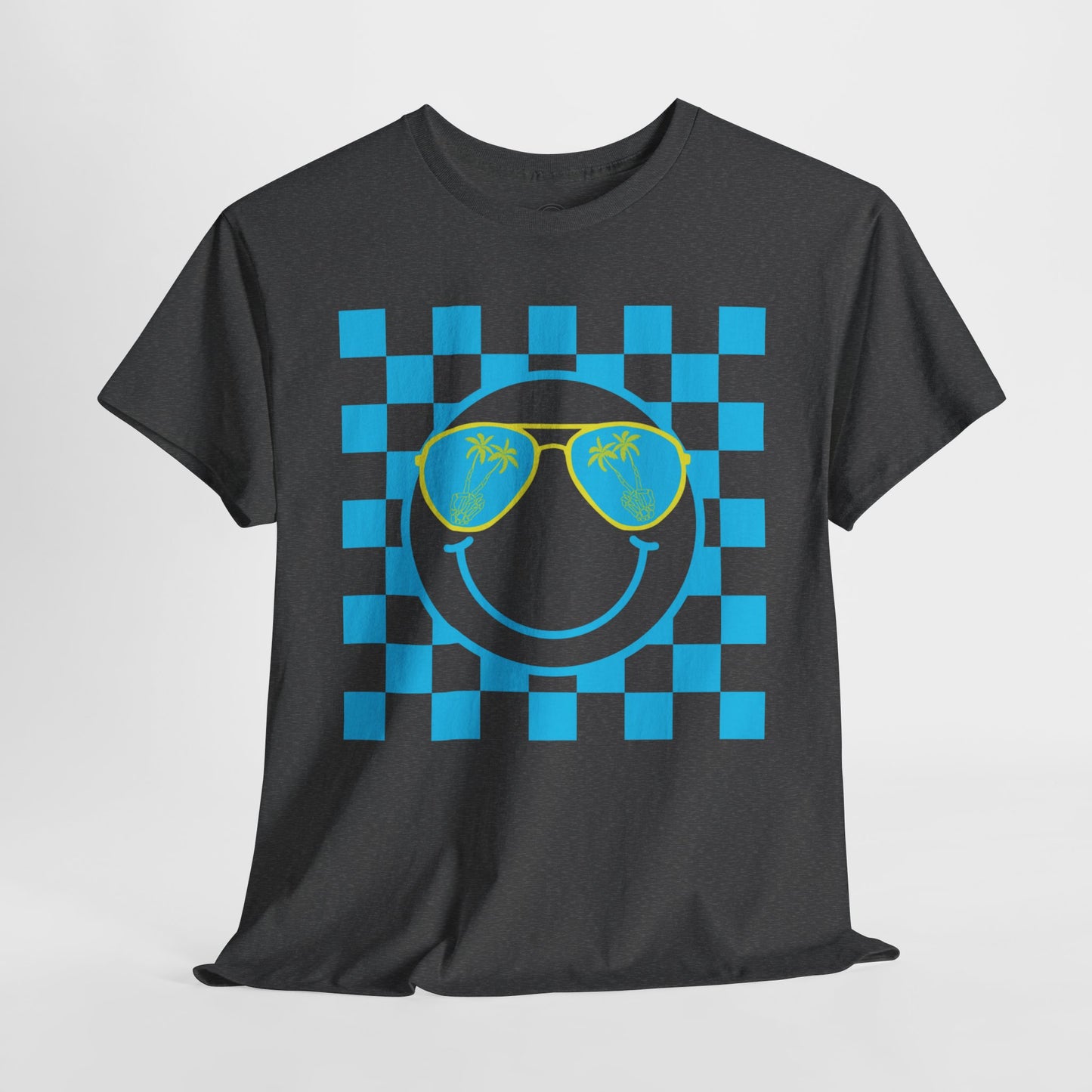 Smiley Summer Time w/ Checkers Short Sleeve Tee