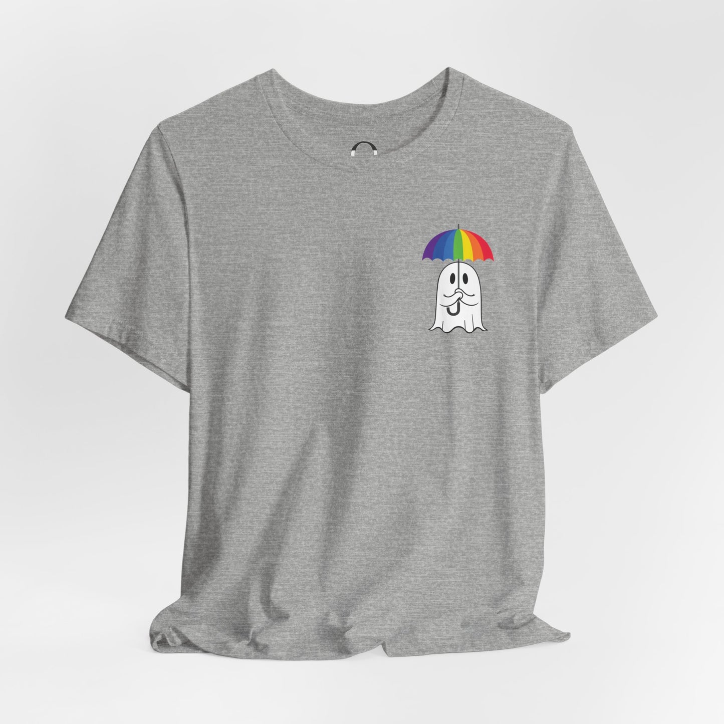 LGBTQ Pride Umbrella Ghost Pocket Shirt