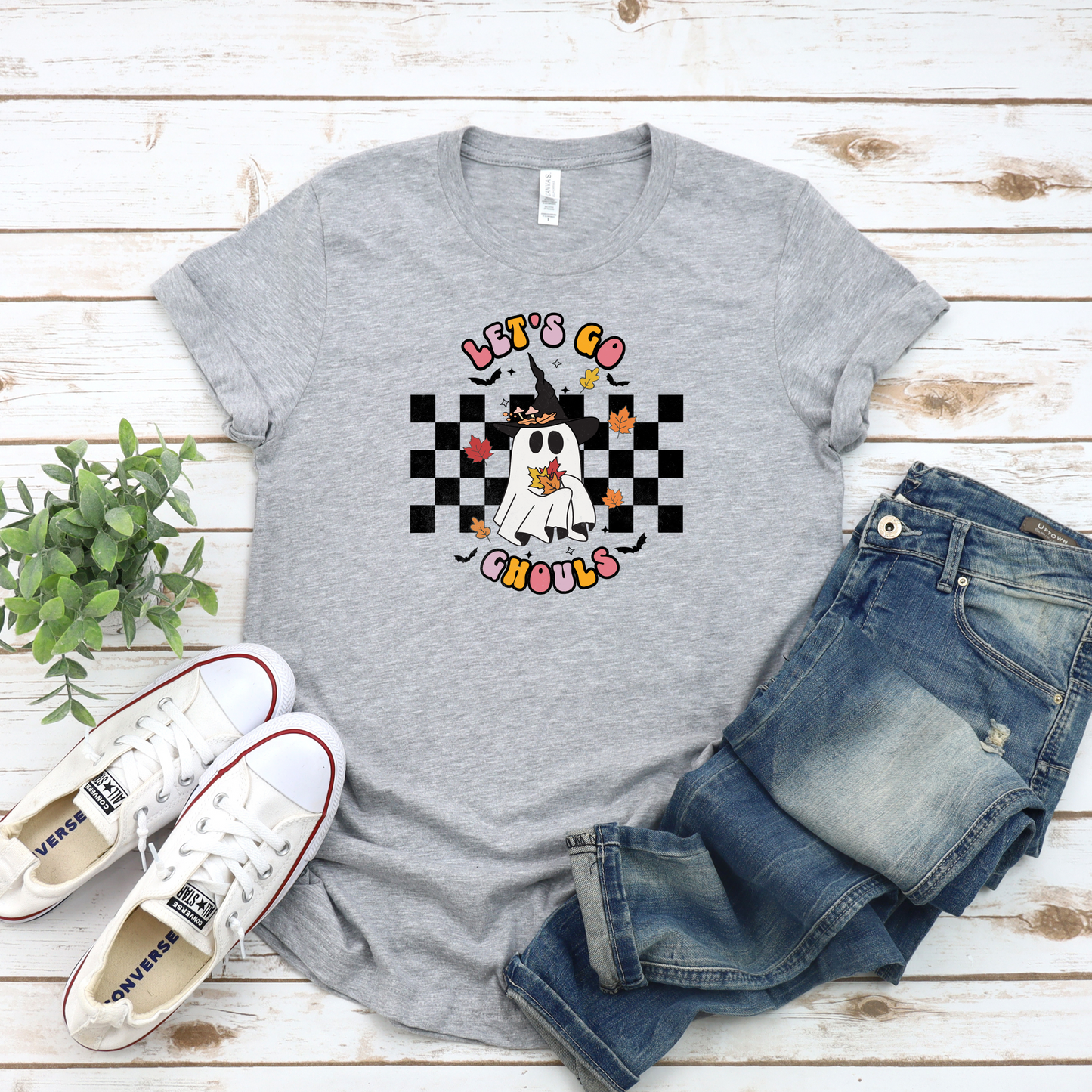 Let's Go Ghouls Ghost Tee