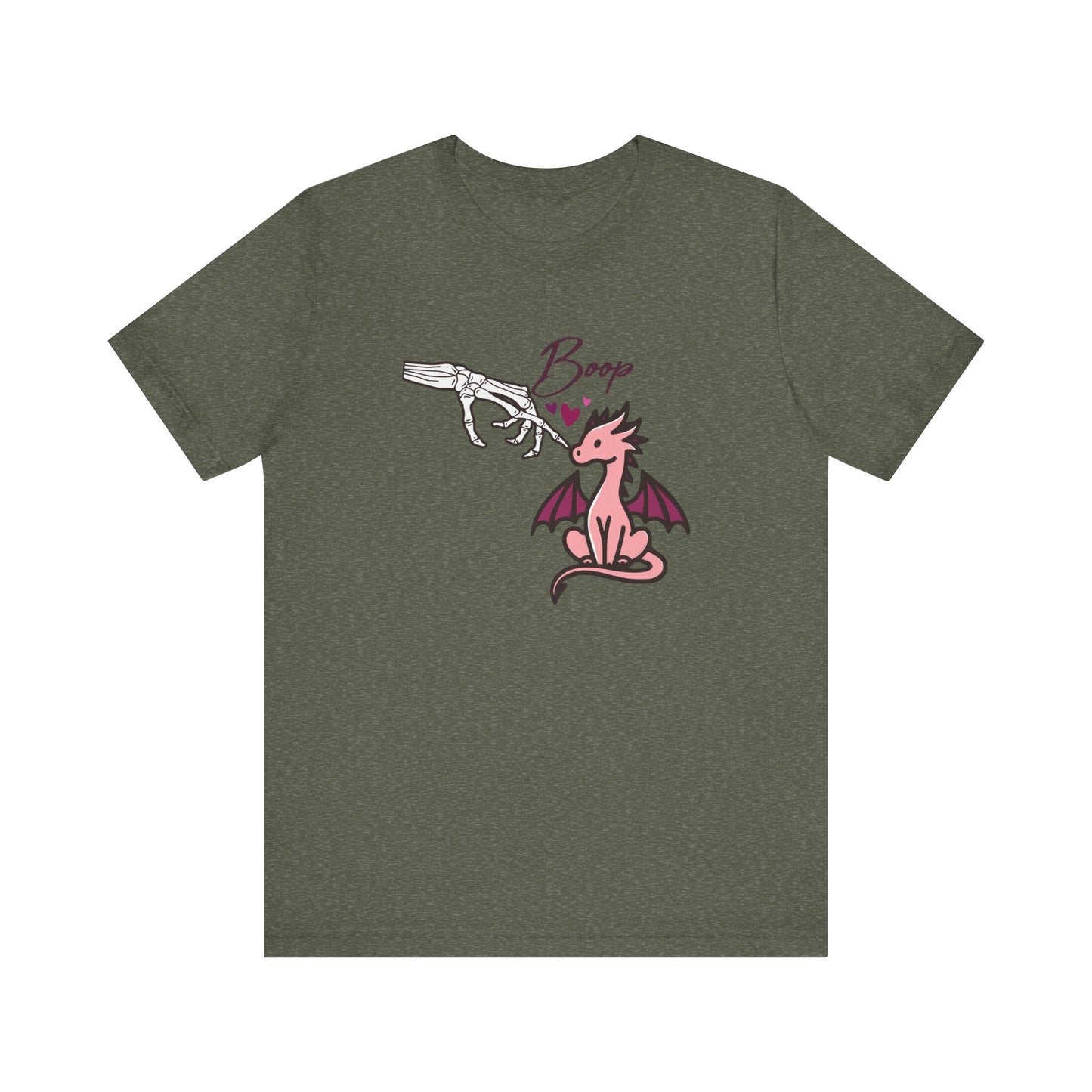 Cute Skeleton hand BOOP Tee with Dragon