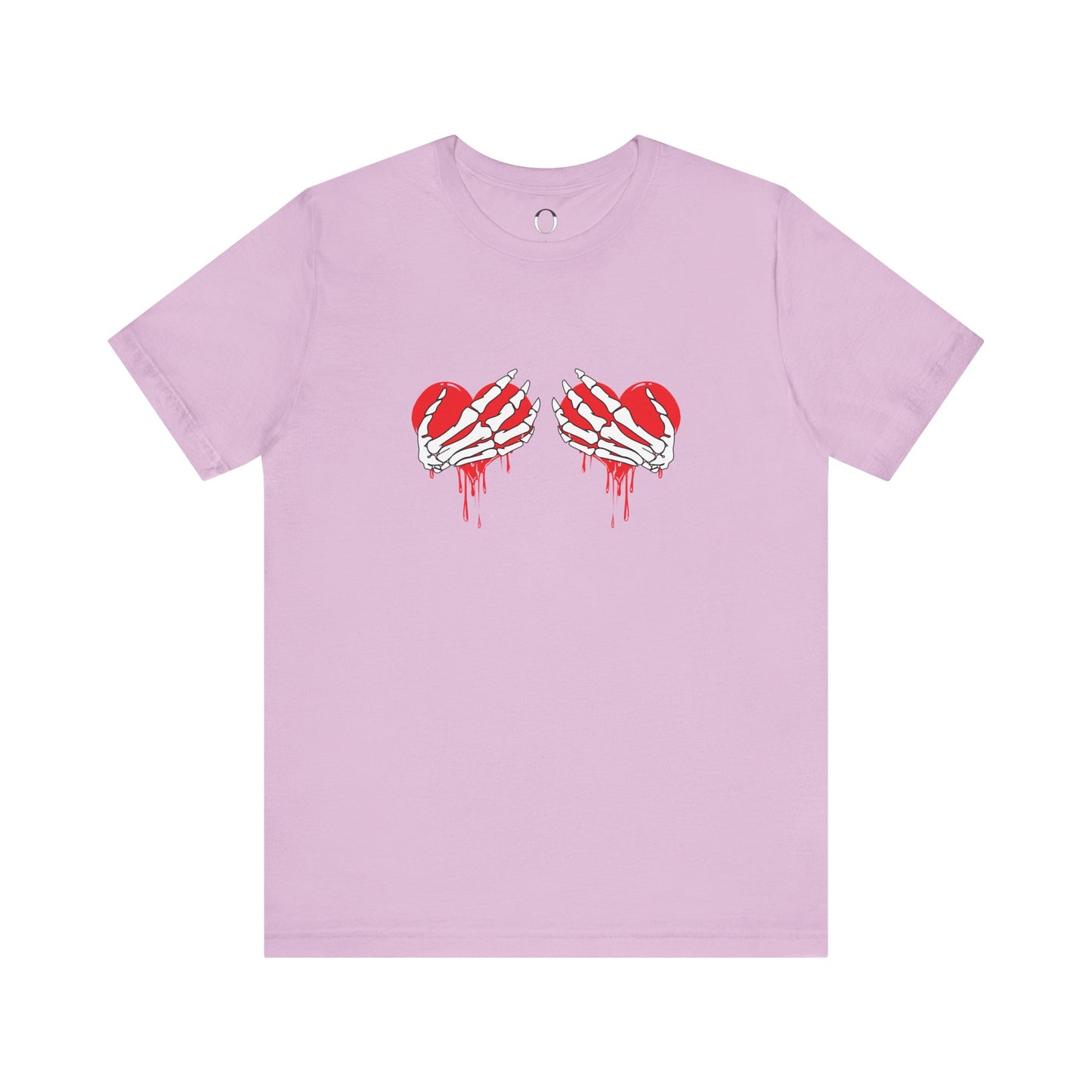 Skeleton Hands Heart Bra Shirt