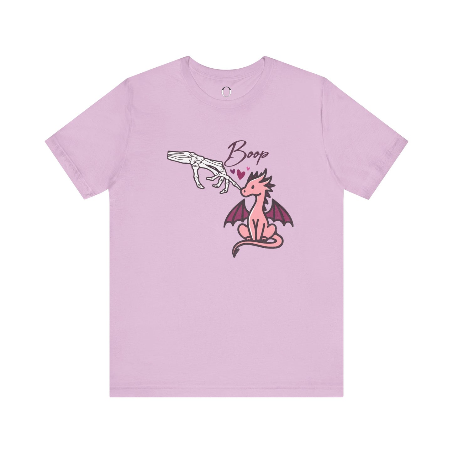 Skeleton Hand Boop Pink Dragon Tee